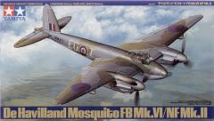 Tamiya 1/48 De Havilland Mosquito FB Mk.VI/NFII # 61062 - Plastic Model Kit