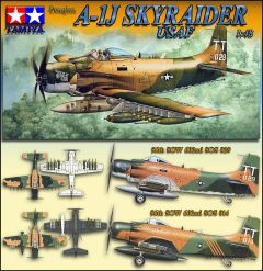 Tamiya 1/48 A-1J Skyraider U. S. Air Force # 61073 - Plastic Model Kit