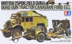 Tamiya 1/35 British 25 Pndr Gun/Quad Kit # 35044 - Plastic Model Kit