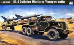 Trumpeter 1/35 SA-2 Guideline Missile on Transport trailer - Plastic Model Kit