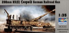 Trumpeter 1/35 280mm K5(E) Leopold railroad gun # 00207 - Plastic Model Kit