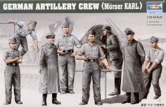 Trumpeter 1/35 Morser Karl Crew (8 x Figures) # 00409 - Plastic Model Kit