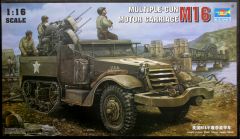 Trumpeter 1/16 M16 Half Track Multiple Gun Motor Carriage 00911 - Plastic Model Kit