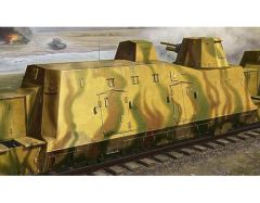 Trumpeter 1/35 Geshutzwagen Artillery Railcar # 01509 - Plastic Model Kit