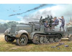 Trumpeter 1/35 German 2cm Flakvierling Sd.Anhanger 51 # 01523 - Plastic Model Kit