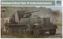 Trumpeter 1/35 Flak 18 88mm Selbstfahrlafette # 01585 - Plastic Model Kit