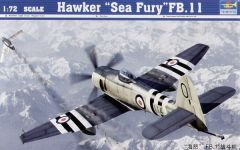 Trumpeter 1/72 Hawker Sea Fury FB.11 # 01631 - Plastic Model Kit