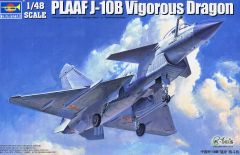 Trumpeter 1/48 PLAAF J-10B Vigorous Dragon # 02848 - Plastic Model Kit