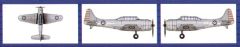 Trumpeter 1/700 Douglas SBD-3 Dauntless (6 per box) # 03402 - Plastic Model Kit