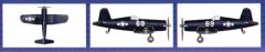 Trumpeter 1/700 F4U-4 Corsair (6 per box) # 03408 - Plastic Model Kit
