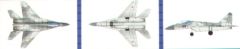 Trumpeter 1/700 MiG-29K Fulcrum (18 in box) # 03409 - Plastic Model Kit