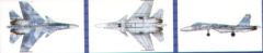 Trumpeter 1/700 Sukhoi Su-33UB Flanker (12 in box) # 03412 - Plastic Model Kit