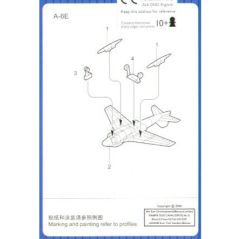Trumpeter 1/700 A-6E Intruder (6 in box) # 03421 - Plastic Model Kit