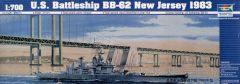 Trumpeter 1/700 U.S. Battleship BB62 USS New Jersey 1983 # 05702 - Plastic Model Kit