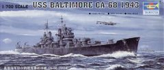 Trumpeter 1/700 USS Baltimore CA-68 1943 # 05724 - Plastic Model Kit