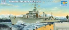 Trumpeter 1700 German Zerstorser Z-25 1944 # 05787 - Plastic Model Kit