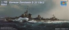 Trumpeter 1/700 Zerstorer Z37 1943 # 05791 - Plastic Model Kit