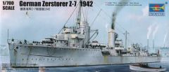 Trumpeter 1/700 German Zerstorer Z-7 1942 # 05793 - Plastic Model Kit