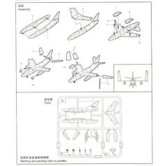 Trumpeter 1/350 A-3D Skywarrior x 6 sets # 06223 - Plastic Model Kit