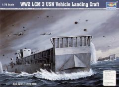 Trumpeter 1/72 LCM-3 Vehicle Landing Craft D-Day Landing Craft # 07213