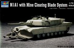 Trumpeter 1/72 M1A1 with Mine Clearing Blade System # 07277 - Plastic Model Kit
