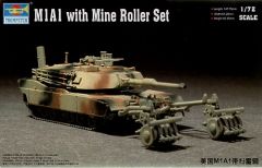 Trumpeter 1/72 M1A1 with Mine Roller Set # 07278 - Plastic Model Kit