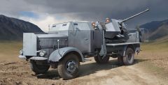 Trumpeter 1/35 L4500A w/ 3.7cm FlaK 37 German Wehrmacht Bonneted 4x4 Armoured Anti-Aircraft Gun Truck # 09593