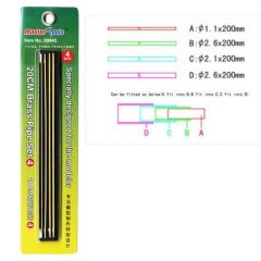 Trumpeter 20CM Brass Pipe Set 4 1.5x200mm # 09945 