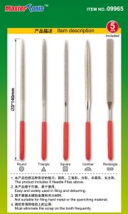 Trumpeter Assorted diamond files set (Grit size:150#)-φ3*140mm # 09965