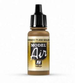 Vallejo 17ml Model Air - Golden Brwon acrylic paint # 032