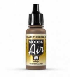 Vallejo 17ml Model Air - Camo Light Brown acrylic paint # 035