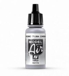 Vallejo 17ml Model Air - Chrome acrylic paint # 064