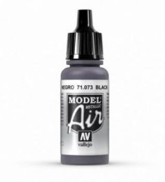 Vallejo 17ml Model Air - Black Metal acrylic paint # 073