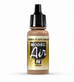 Vallejo 17ml Model Air - Flatt Tan acrylic paint # 079