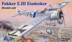 Valom 1/144 Fokker E.III Eindecker (2in1) # 14414 - Plastic Model Kit