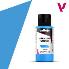 Vallejo 60ml Premium Color Blue Fluorescent # 62038
