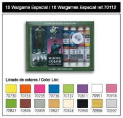 Vallejo Model Color Set - Wargames Special (x16) # 70112