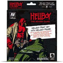 AV Vallejo Model Color Set - Hellboy (8 paints & figure) # 70187