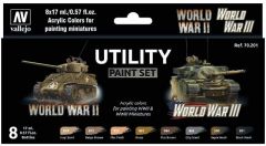 Vallejo Model Color Set Utility paint set (8) # 70201