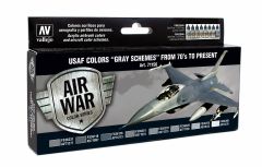 Vallejo Model Air Set - USAF Colors "Gray Schemes" from 70's to present # 71156