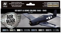 AV Vallejo Model Air Set USN Aircraft Set (x8) # 71157