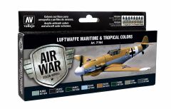 Vallejo Model Air Set - Luftwaffe Maritime and Tropical Colors # 71164