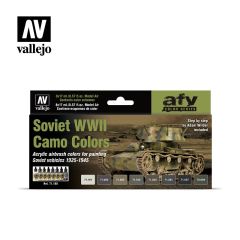 Vallejo Model Air Set Soviet AFV WWII Camo Colours (x8) # 71188