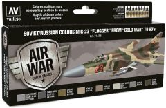 AV Vallejo Model Air Set - Soviet MiG-23 Flogger 70-90's # 71606
