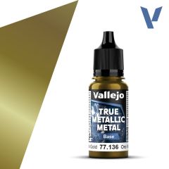 Vallejo 18ml True Metallic Metal Light Arcane Gold # 77117
