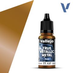 Vallejo 18ml True Metallic Metal Light Arcane Gold # 77117
