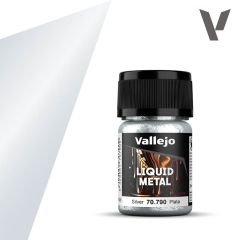 Vallejo 35ml Silver Alc Base Acrylic Modelling Paint 211 # 790
