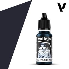 Vallejo 18ml Gunmetal Blue Acrylic Modelling Paint 180 # 800