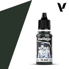Vallejo 100 17ml Black Green Acrylic Modelling Paint # 980