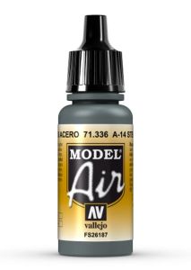 Vallejo Model Air 17ml A-14 Steel Grey # 71336